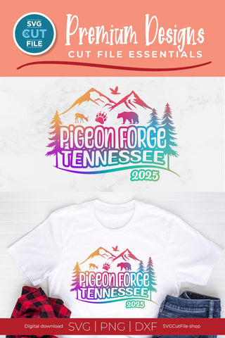 Pigeon Forge Tennessee svg, 2025 Family TN Trip or Girls vacation with Friends SVG SVG Cut File 