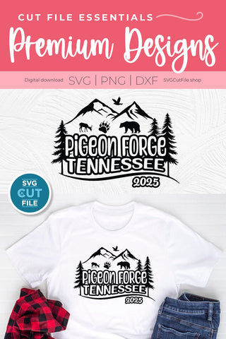 Pigeon Forge Tennessee svg, 2025 Family TN Trip or Girls vacation with Friends SVG SVG Cut File 