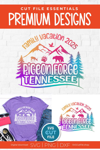 Pigeon Forge Tennessee svg, 2025 Family TN Trip or Vacation SVG SVG Cut File 