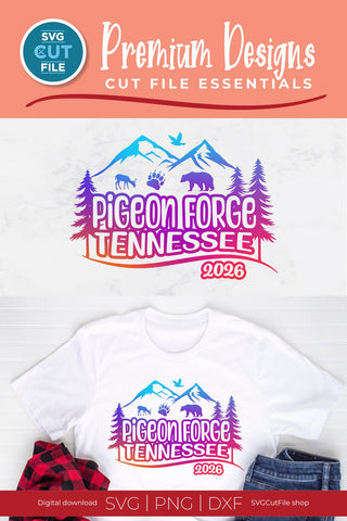 Pigeon Forge Tennessee svg, 2026 Family TN Trip or Girls vacation with Friends Design SVG SVG Cut File 