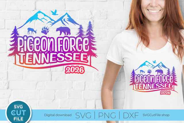 Pigeon Forge Tennessee svg, 2026 Family TN Trip or Girls vacation with Friends Design SVG SVG Cut File 