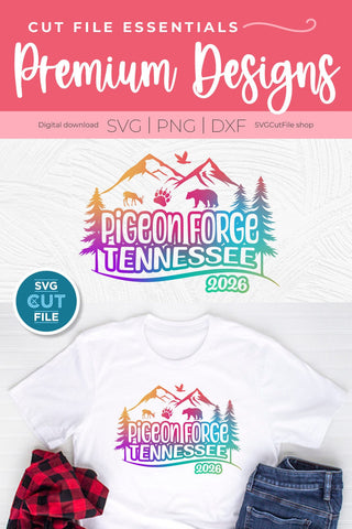 Pigeon Forge Tennessee svg, 2026 Family TN Trip or Girls vacation with Friends SVG SVG Cut File 