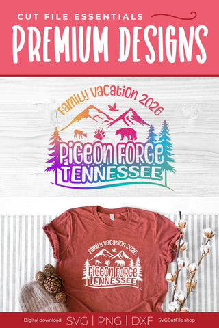 Pigeon Forge Tennessee svg, 2026 Family TN Trip or Vacation svg SVG SVG Cut File 
