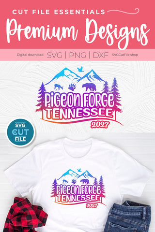 Pigeon Forge Tennessee svg, 2027 Family TN Trip or Girls vacation with Friends SVG SVG Cut File 