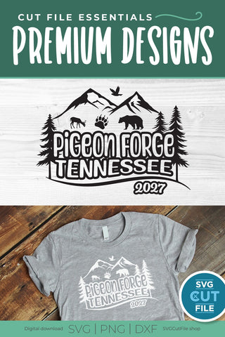 Pigeon Forge Tennessee svg, 2027 Family TN Trip or Girls vacation with Friends SVG SVG Cut File 