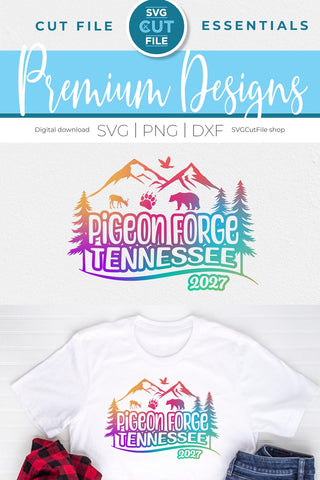 Pigeon Forge Tennessee svg, 2027 Family TN Trip or Girls vacation with Friends SVG SVG Cut File 