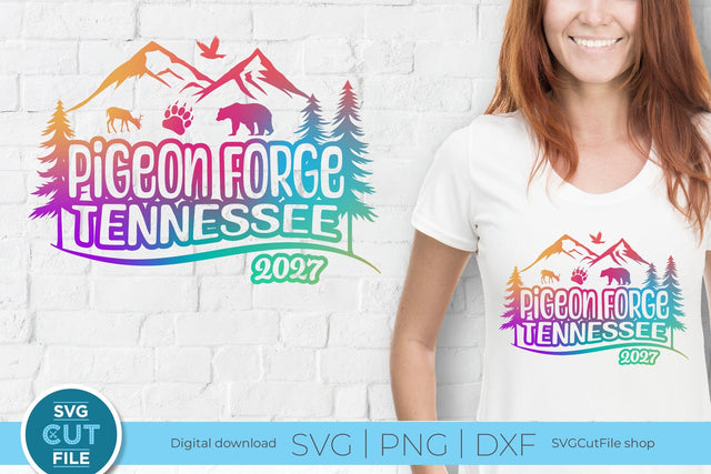 Pigeon Forge Tennessee svg, 2027 Family TN Trip or Girls vacation with Friends SVG SVG Cut File 