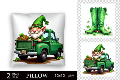 Pillow St Patricks Day PNG. Pillow Case Sublimation Sublimation Olga Terlyanskaya 