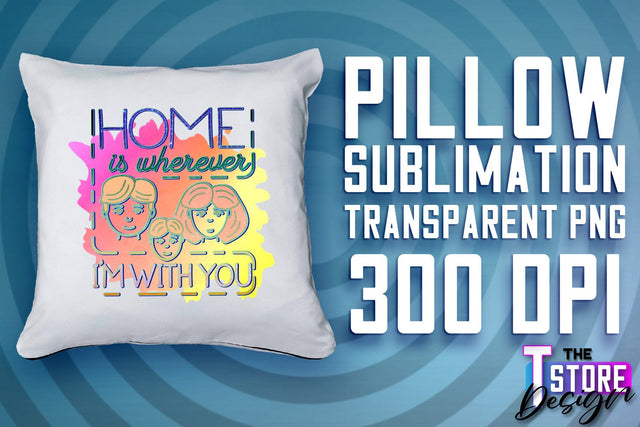 Pillow Sublimation | Color Design | PNG Design | PNG File Sublimation The T Store Design 