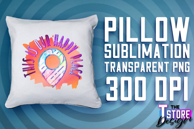 Pillow Sublimation | Color Design | PNG Design | PNG File Sublimation The T Store Design 
