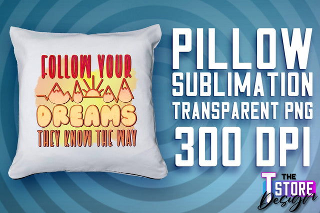Pillow Sublimation | Color Design | PNG Design | PNG File Sublimation The T Store Design 