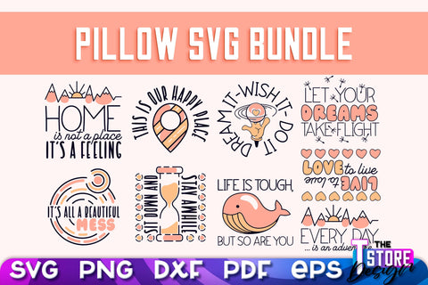 Pillow SVG | Family Quotes Design | Home SVG | Print Design SVG The T Store Design 
