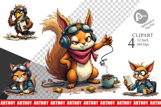 Pilot Grumps Clipart Sublimation artnoy 