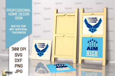 Pilot svg. Professional Home Decor Sign Laser Cut SVG Evgenyia Guschina 