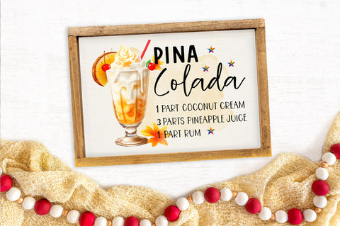 Pina colada PNG design Sublimation Regulrcrative 