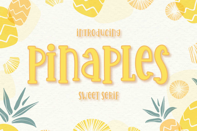 Pinaples | Display Font Font studioalmeera 