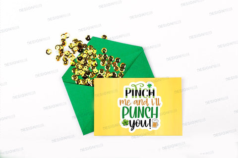 Pinch me and ill punch you Sticker Design Sublimation Regulrcrative 