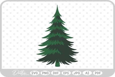 Pine Tree Forest Winter SVG DottieDigitals 