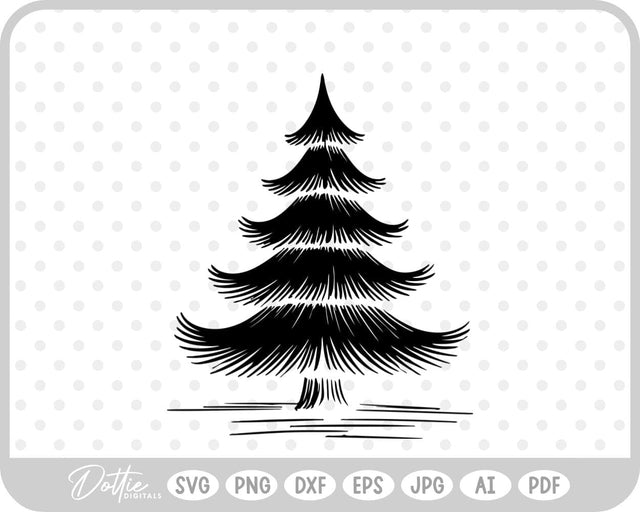 Pine Tree Forest Winter SVG DottieDigitals 