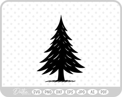 Pine Tree Forest Winter SVG DottieDigitals 