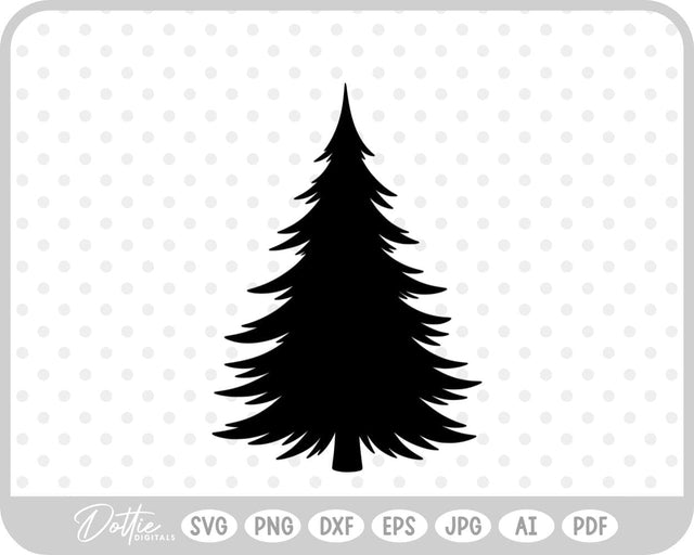Pine Tree Forest Winter SVG DottieDigitals 
