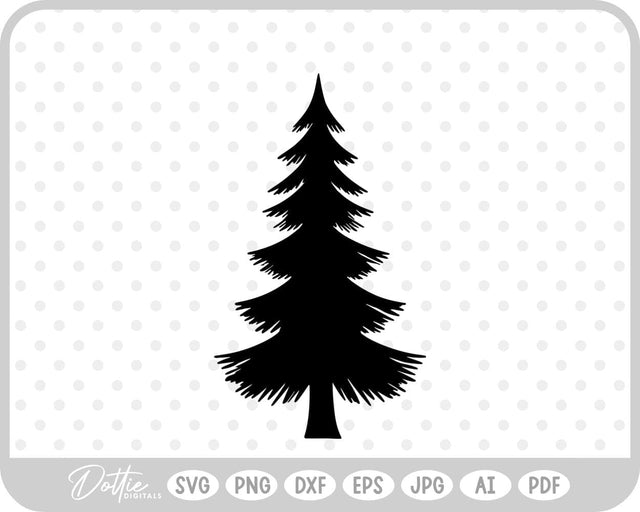 Pine Tree Forest Winter SVG DottieDigitals 