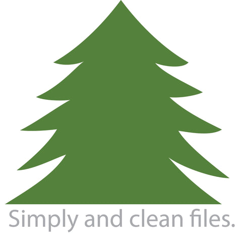 Pine Tree Monogram SVG TribaliumArtSF 