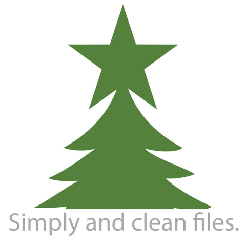 Pine Tree Monogram SVG TribaliumArtSF 