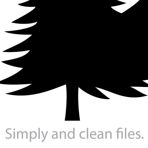 Pine trees (forest design) SVG TribaliumArtSF 