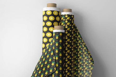 Pineapple Digital Paper Bundle. Tropical Seamless Pattern Digital Pattern LaBelezoka 