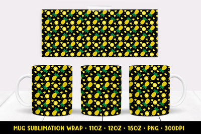 Pineapple Mug Sublimation Design. Summer Mug Wrap PNG 08 Sublimation LaBelezoka 