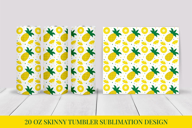Pineapple Tumbler Wrap. Summer Tumbler Sublimation Design Sublimation LaBelezoka 