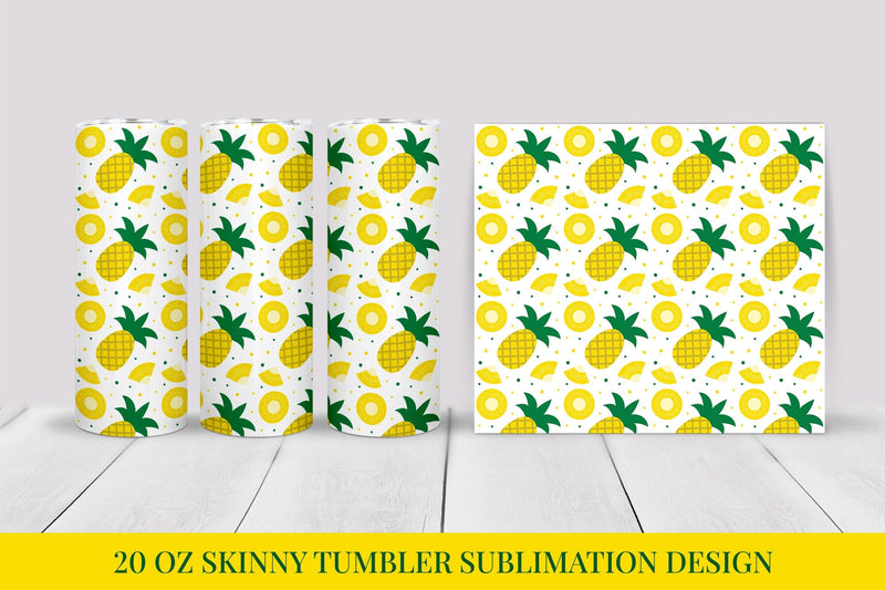 Pineapple Tumbler Wrap. Summer Tumbler Sublimation Design Sublimation LaBelezoka 