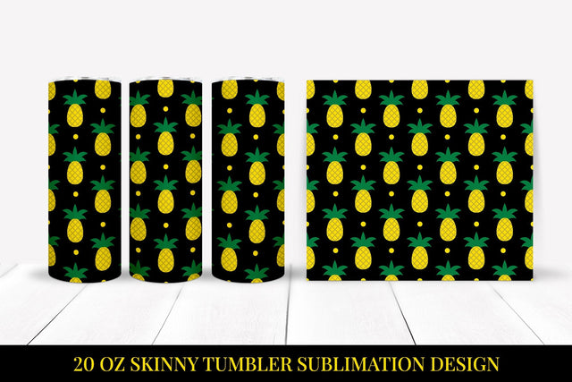 Pineapple Tumbler Wrap. Summer Tumbler Sublimation Design Sublimation LaBelezoka 