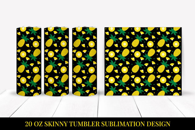 Pineapple Tumbler Wrap. Summer Tumbler Sublimation Design Sublimation LaBelezoka 