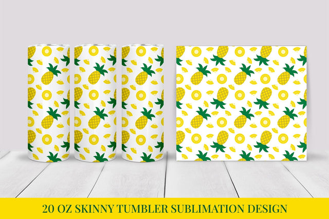 Pineapple Tumbler Wrap. Summer Tumbler Sublimation Design Sublimation LaBelezoka 
