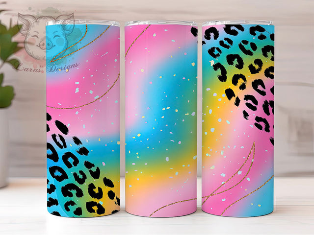 Pink Agate Leopard Print Tumbler, Leopard Print Design, Agate Leopard Pattern, 20Oz Sublimation Wrap, Pink Stone Texture, Leopard Aesthetic Print, Tumbler Sublimation Sublimation Lara' s Designs 