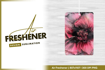 Pink and black abstract floral art Sublimation Regulrcrative 