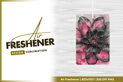Pink and black floral art illustration Sublimation Regulrcrative 
