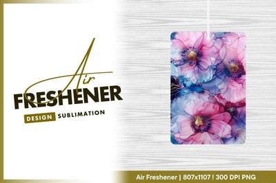 Pink and blue abstract floral art background Sublimation Regulrcrative 