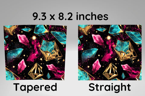 Pink and Gold Cosmic tumbler wrap | tumbler sublimation Sublimation FloridPrintables 