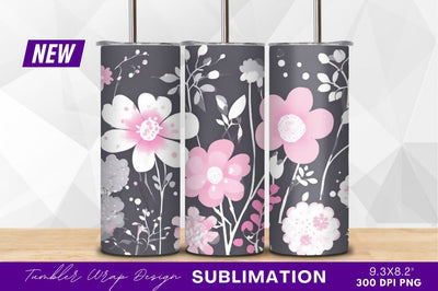 Pink and white floral clipart png Sublimation Regulrcrative 