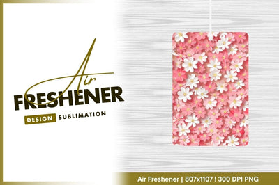 Pink and White Floral Pattern with Yellow Centers on a Soft Pink Background Sublimation Regulrcrative 