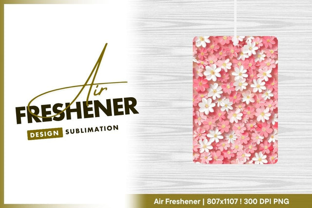 Pink and White Floral Pattern with Yellow Centers on a Soft Pink Background Sublimation Regulrcrative 