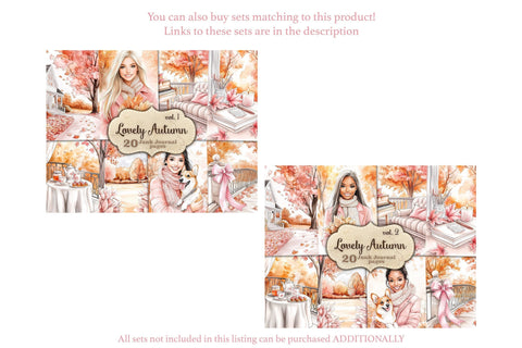 Pink Autumn Junk Journal Pages | Fall Junk Journal Paper SVG GlamArtZhanna 