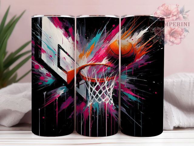 Pink Basketball Mom Female Athlete Tumbler, Pink Basketball Wrap, 20oz Sports Tumbler, Basketball Mom Gift, Female Athlete Tumbler, Pink Sports Design, Basketball Sublimation Sublimation Li Zamperini 