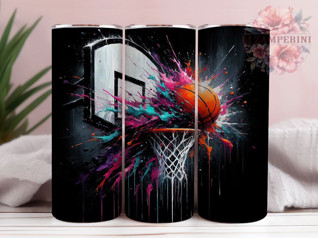 Pink Basketball Mom Female Athlete Tumbler, Pink Basketball Wrap, 20oz Sports Tumbler, Basketball Mom Gift, Female Athlete Tumbler, Pink Sports Design, Basketball Sublimation Sublimation Li Zamperini 