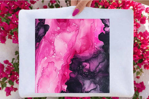 Pink Black Alcohol Ink Background Bundle Digital Pattern SVGArt 