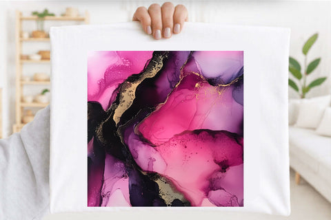 Pink Black Alcohol Ink Background Bundle Digital Pattern SVGArt 