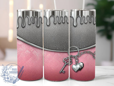 Pink Bling Tumbler, Glam Tumbler Wrap, Digital Tumbler Design, 20oz Tumbler Sublimation, Sparkly Tumbler Wrap, Glitter Tumbler Design, Faux Rhinestone Tumbler, Girly Tumbler Sublimation ToriDesigns 